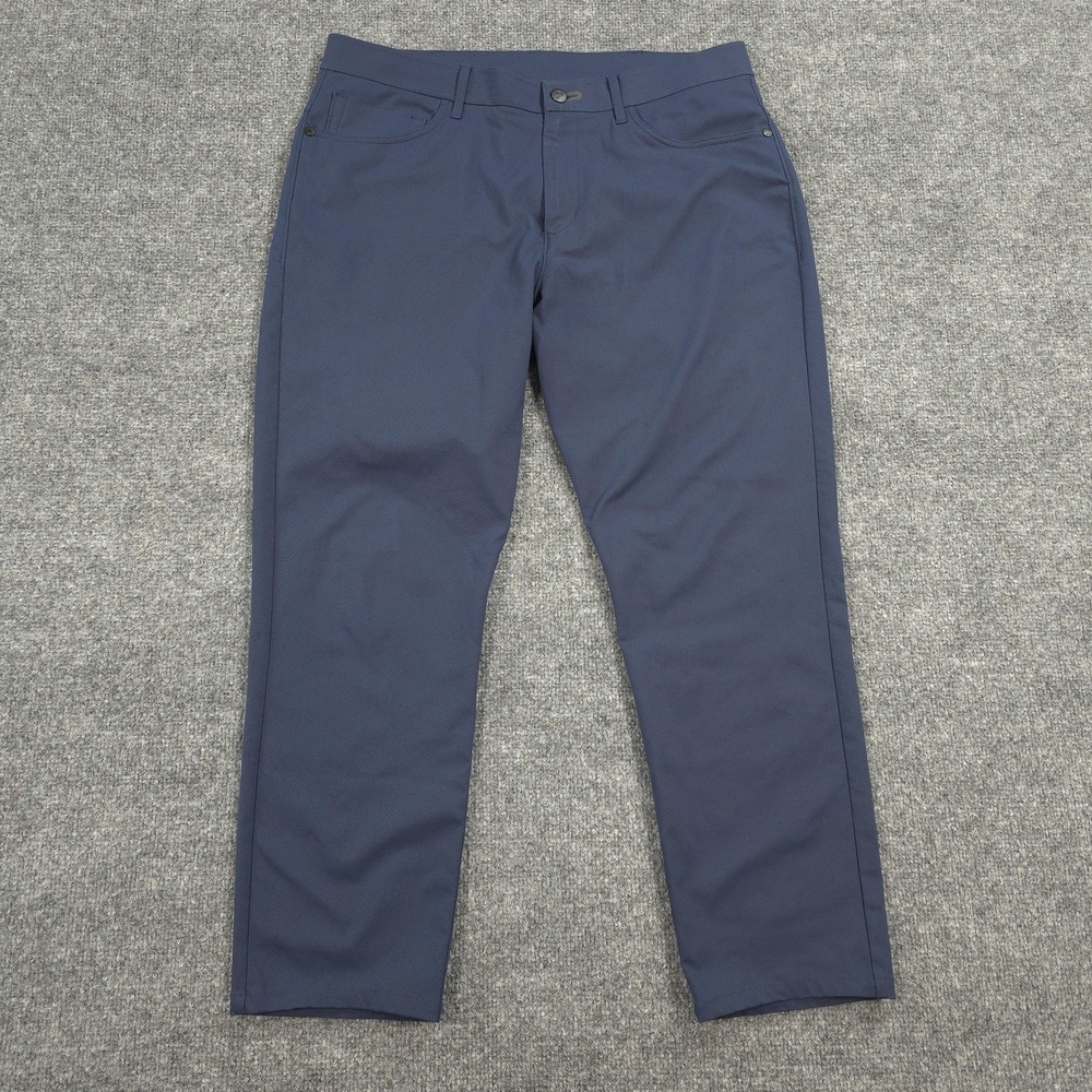 Public Rec Pants Mens 33x27 Blue Deal Maker Stretch Chino Performance Golf‎ Tech